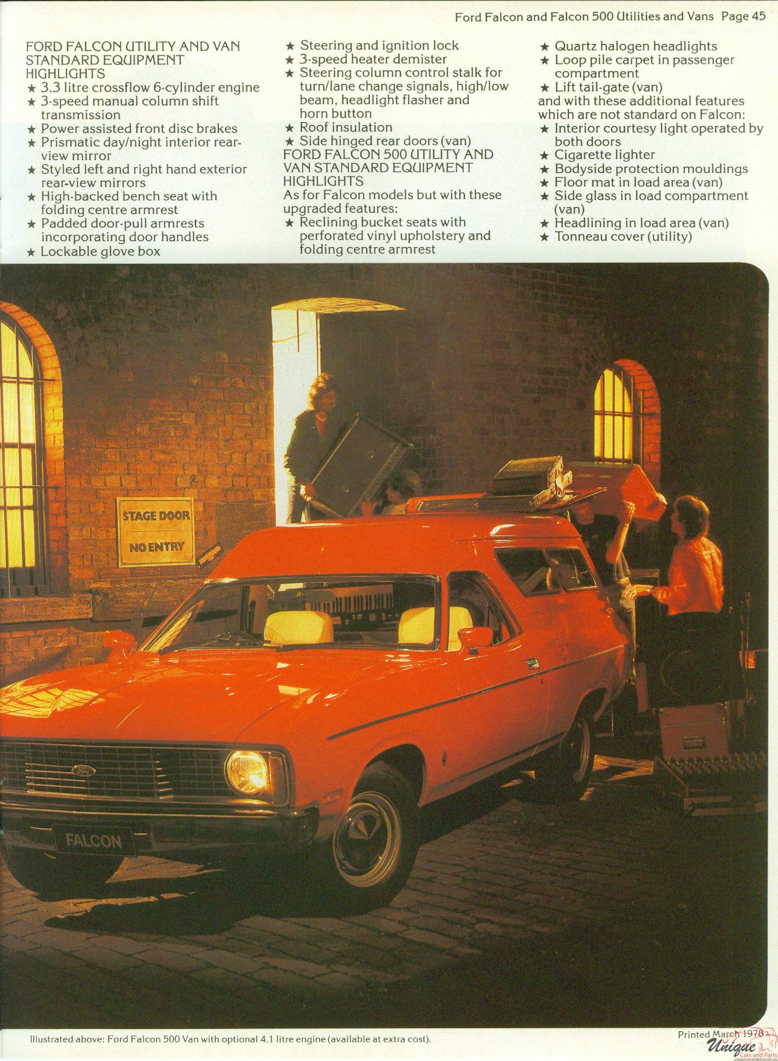 1978 Ford Australia Model Range Brochure Page 7